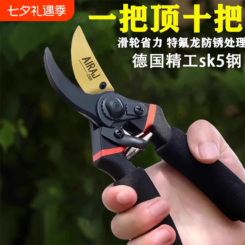 德国精工艺园剪刀剪树枝专用剪刀修枝剪果树剪花园林园艺剪子日本