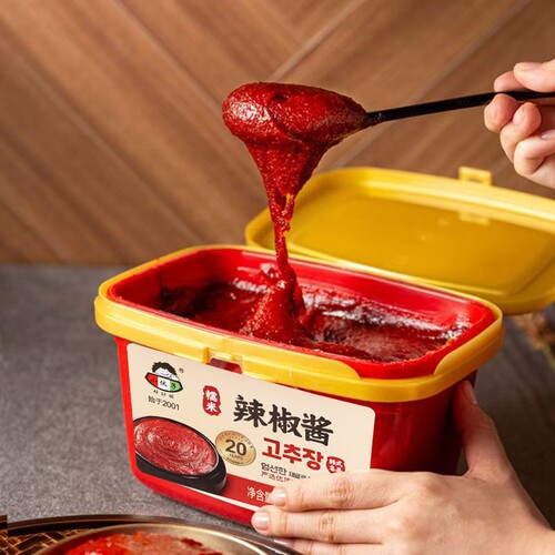 韩式韩国辣酱500g石锅拌饭正宗辣椒酱村米甜辣炒年糕烤肉火锅酱