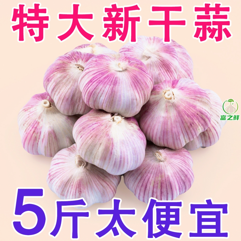 金乡大蒜5斤蒜香浓郁新晒28天