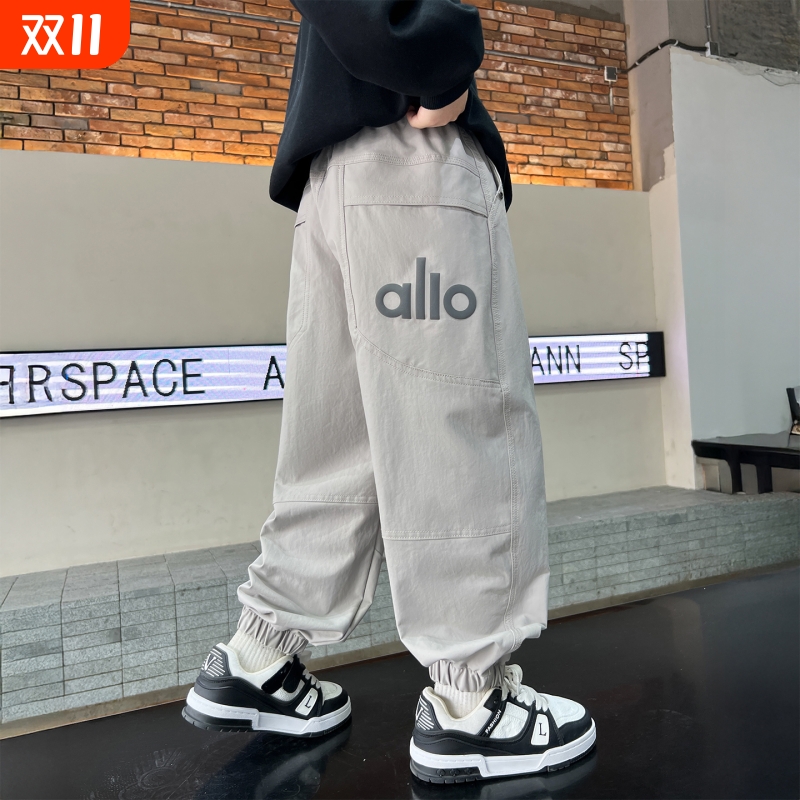 儿童装男童秋装裤子春秋款2025新款长裤卫裤男孩秋季中大童运动潮