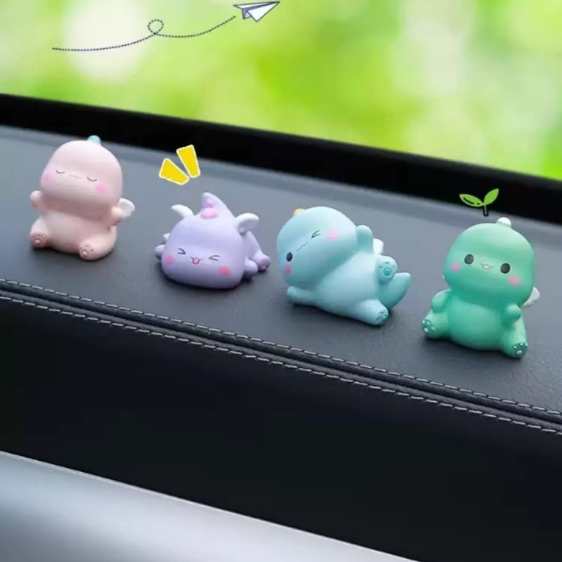 汽车摆件车内饰品卡通网红小恐龙车上中控台装饰可爱新款车载玩偶