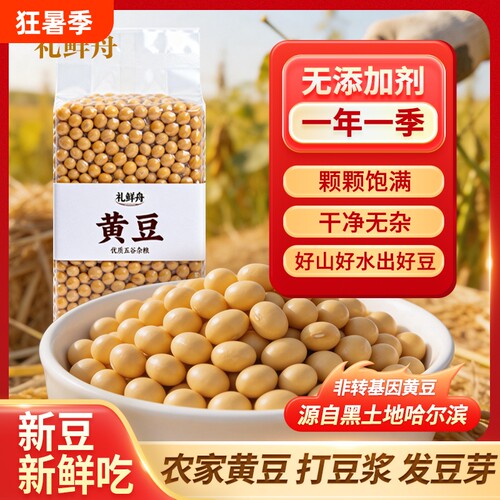 东北黄豆打豆浆专用生豆芽豆子25年农家非转基因大豆五谷杂粮新豆