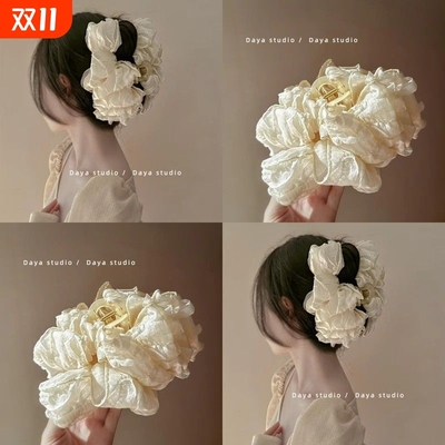 多层蝴蝶结抓夹甜美显发量