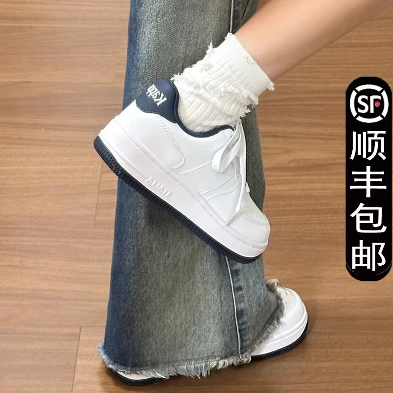 女鞋板鞋2025春夏季新款爆款百搭休闲时尚运动鞋厚底小白鞋子女款
