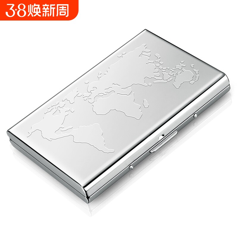 德国MODERN金属卡盒防消磁薄卡包屏蔽NFC防盗刷男女银行卡套RFID