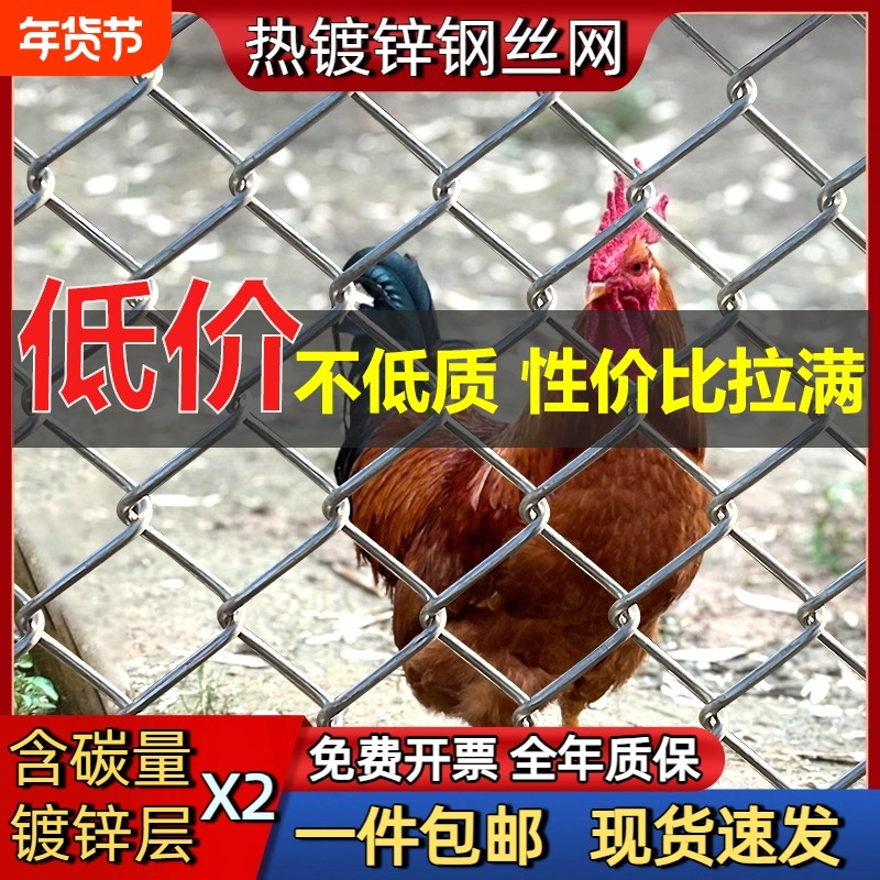 不生锈的铁丝网格镀锌钢丝网围栏菜园护栏网家用养鸡防护养殖铁网,五金/工具,护栏/隔离栏,淘宝优惠券,粉丝福利购,淘宝优惠卷