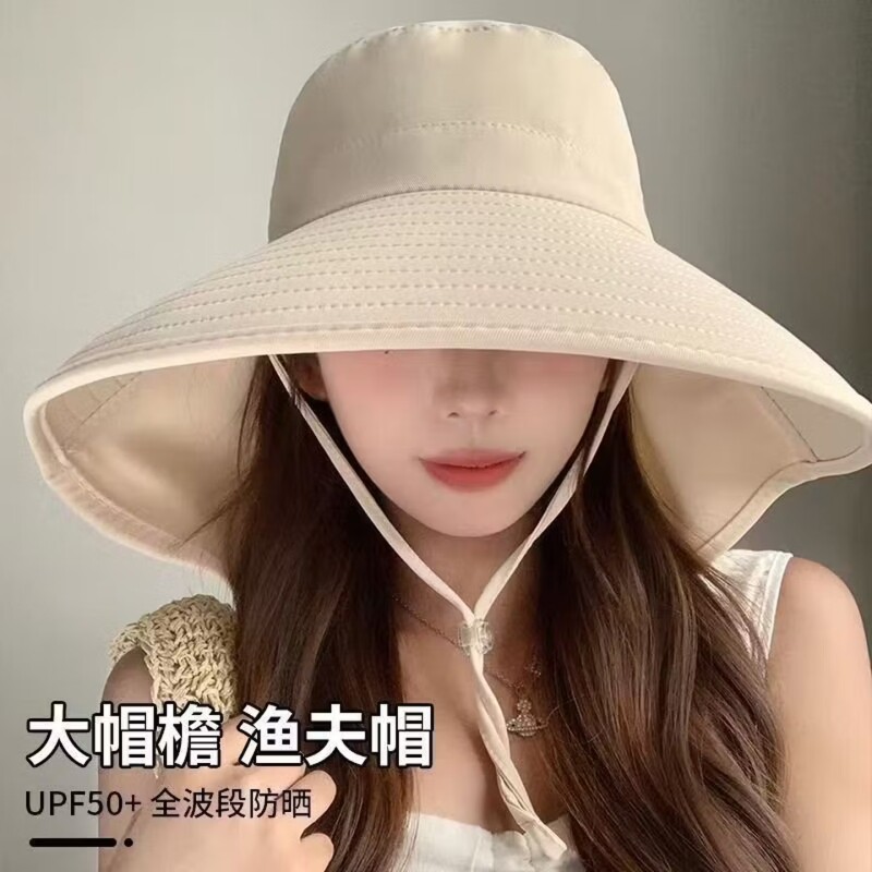 【工厂自营】大帽檐护颈防晒帽图片