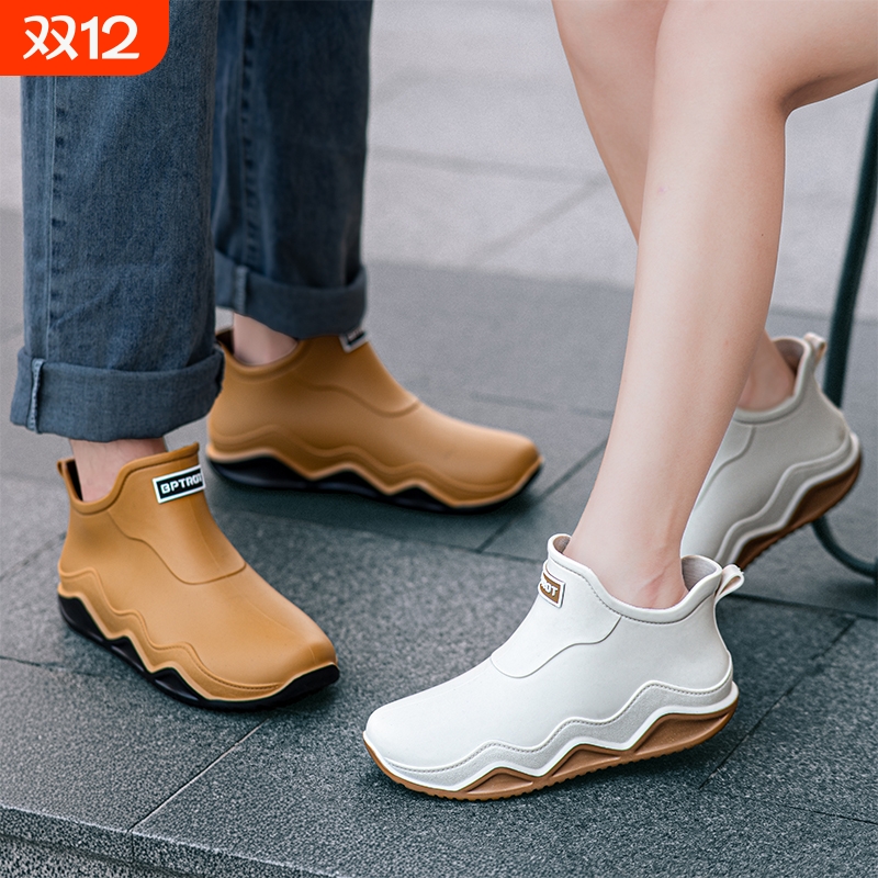 男女同款情侣低筒防滑耐磨雨靴