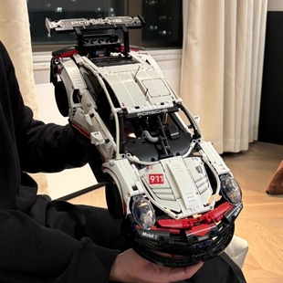 保时捷911兼容乐高积木跑车机械组遥控汽车模型高难度拼装 玩具男