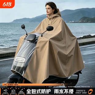 电动车新品雨衣成人摩托车雨披电瓶车长款全身防暴雨单人加大加厚