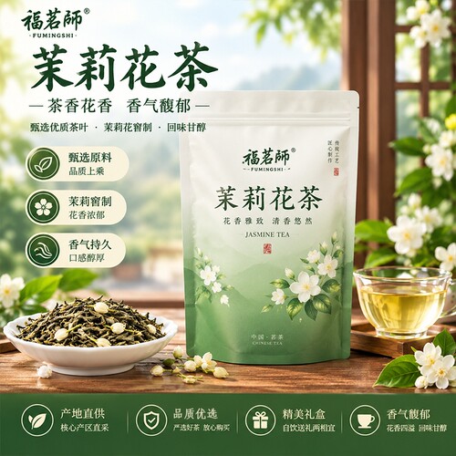 正宗茉莉花茶川派飘雪匠窨花茶叶