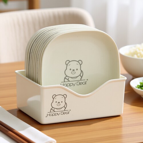 吐骨碟家用骨碟骨头碟放菜碟塑料水果盘子吐骨头盘餐桌收纳垃圾盘