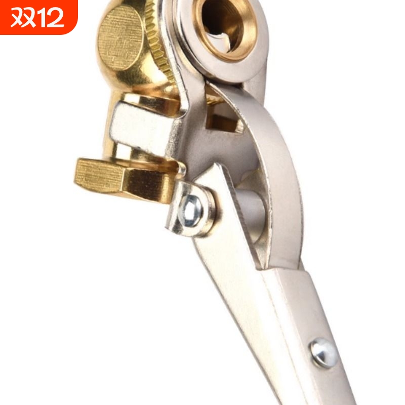 汽车轮胎打气嘴快速充气嘴夹头配件打气咀取气纯铜接头表管胎压枪