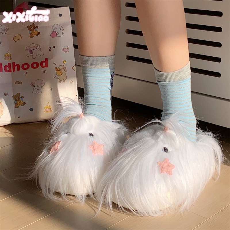 细细条西施犬长毛狗狗毛毛鞋