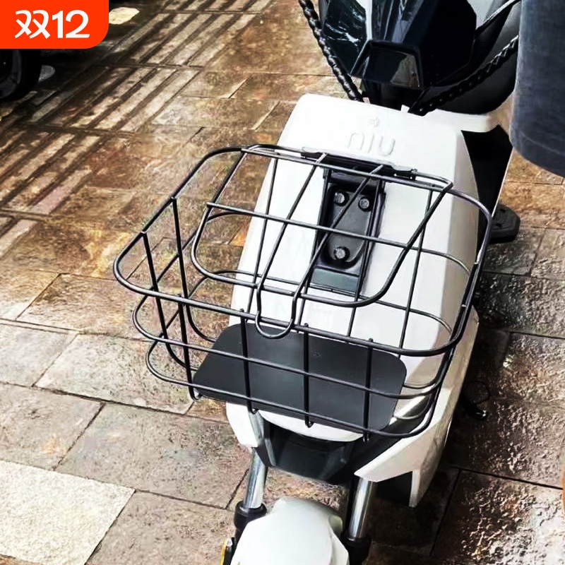 小黑牛电动车车篮F100/F0/C0/B0前置车筐车头置物框头盔雨衣收纳