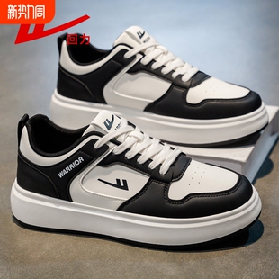 回力男鞋小白鞋男款2025新款秋季运动鞋男士休闲鞋子男黑白板鞋男