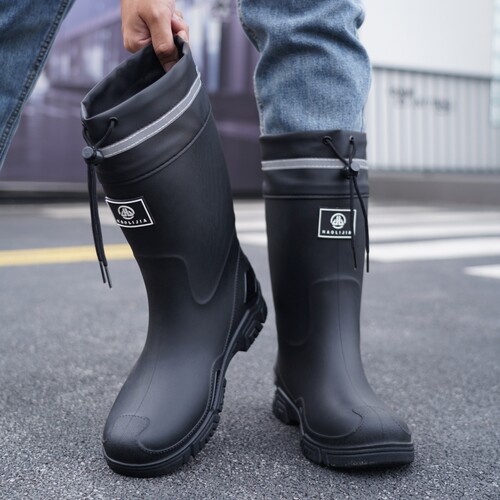 水鞋男款耐磨雨鞋外卖骑手专用防水防滑轻便户外钓鱼防蛇雨靴胶鞋