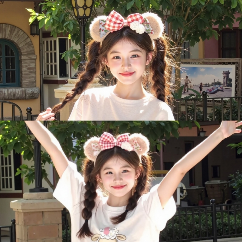 迪士尼星黛露发箍玲娜贝儿兔耳朵头箍米奇发卡乐园女米妮儿童头饰