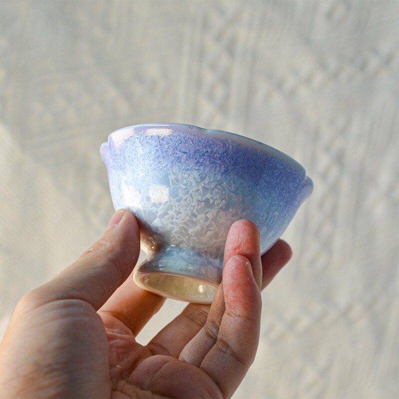 结晶釉窑变茶杯主人杯单杯个人专用喝茶杯陶瓷品茗杯茶盏功夫茶具