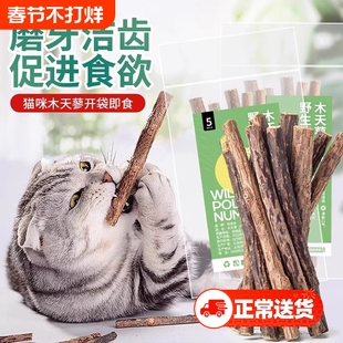 木天蓼磨牙棒猫咪专用幼猫磨牙洁齿零食玩具换牙期洁牙啃咬磨牙棒
