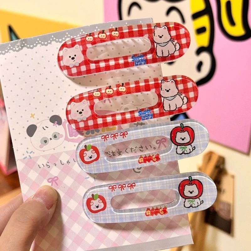 小狗甜美百搭少女学生可爱发夹鸭嘴发卡洋气ins卡通发饰刘海新款