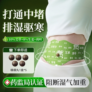 艾草肚脐贴艾灸贴燃去湿气祛湿排毒体内湿寒赵露思同款炫草本热敷