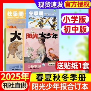 册 报纸杂志2026年6 小学版 大少年 15岁中小学生期刊书刊新闻故事时事作文期刊过刊 初中版 阳光少年报合订本2025年春夏秋冬季