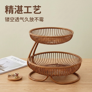 水果盘置物架家用开放多层零食摆放架客厅茶几桌面水果篮收纳架子