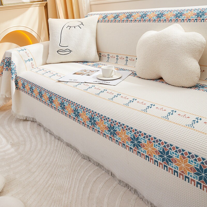 沙发盖布巾沙发套罩2025新款防猫抓四季通用轻奢防滑毯客厅直排