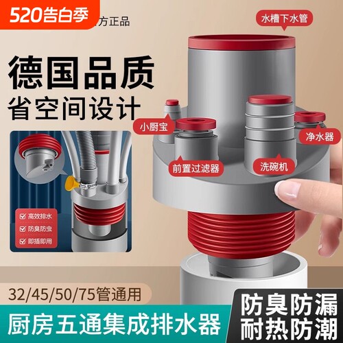 厨房防臭分流器通用|153人收藏