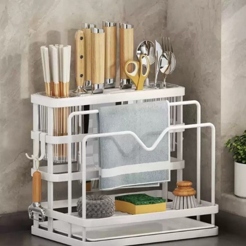 筷子收纳盒厨房刀架置物架多功能筷筒壁挂台面砧板锅盖一体收纳架,餐饮具,餐具笼/架,淘宝优惠券,粉丝福利购,淘宝优惠卷