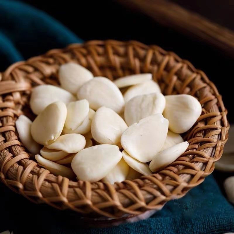 承德特产去皮南北杏仁片500g生甜杏仁茶打豆浆煮露露烘焙原料新鲜