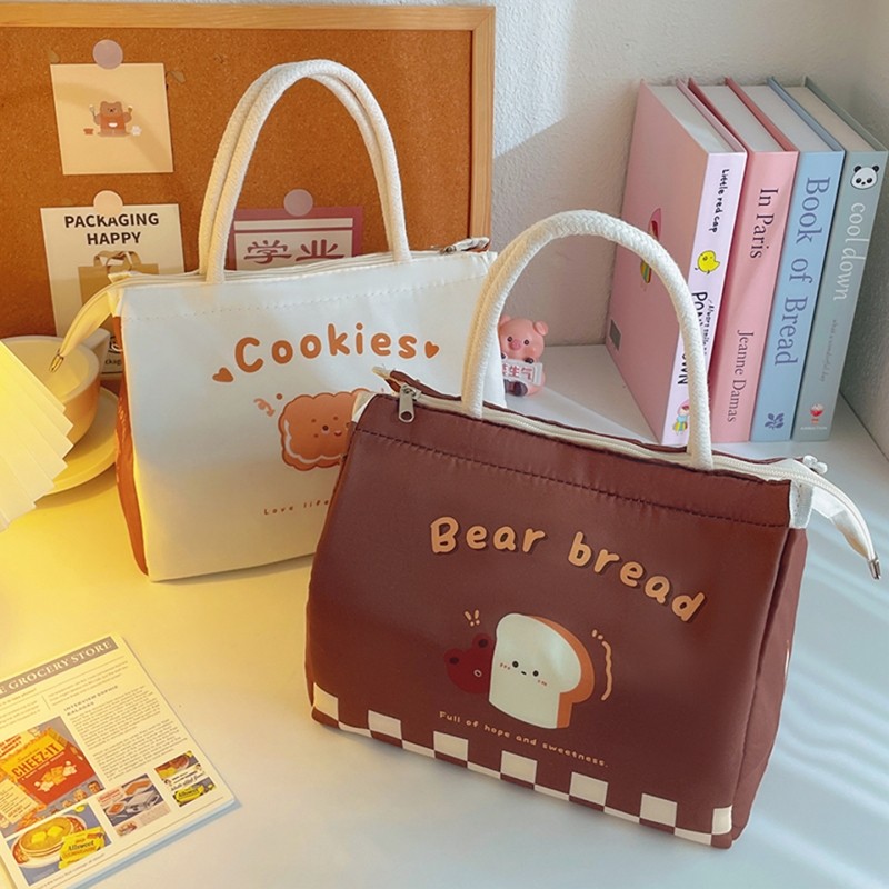 可爱保温便当盒袋便当包上班族吃饭围兜带饭零食早餐袋子可携式手,收纳整理,饭盒袋,淘宝优惠券,粉丝福利购,淘宝优惠卷