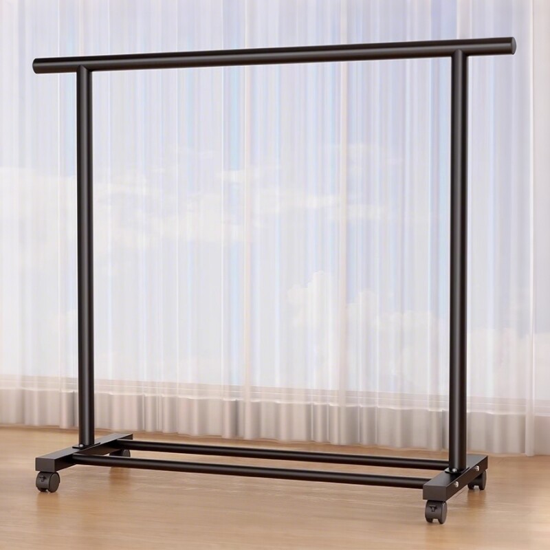 晾衣架落地家用阳台可移动凉衣架卧室学生宿舍大容量省空间衣帽架