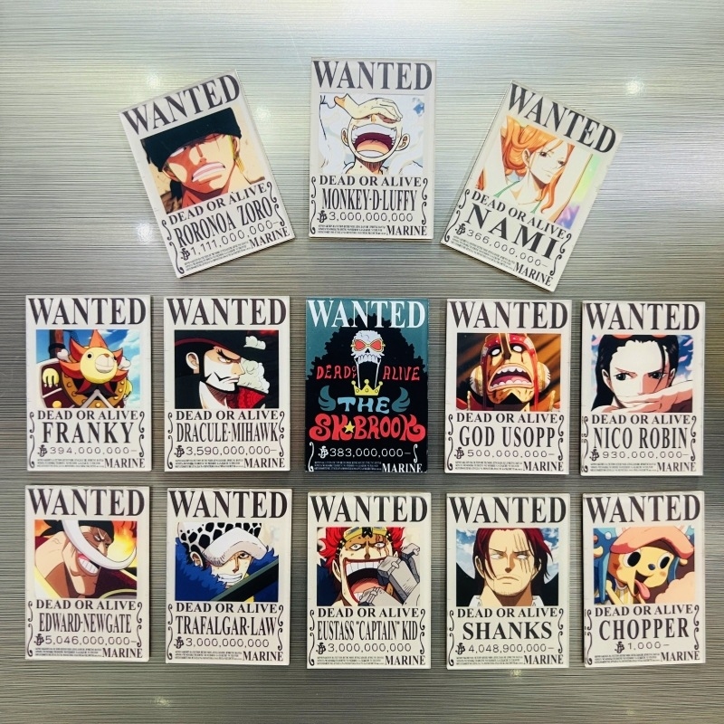 【1个】海贼王通缉令冰箱贴