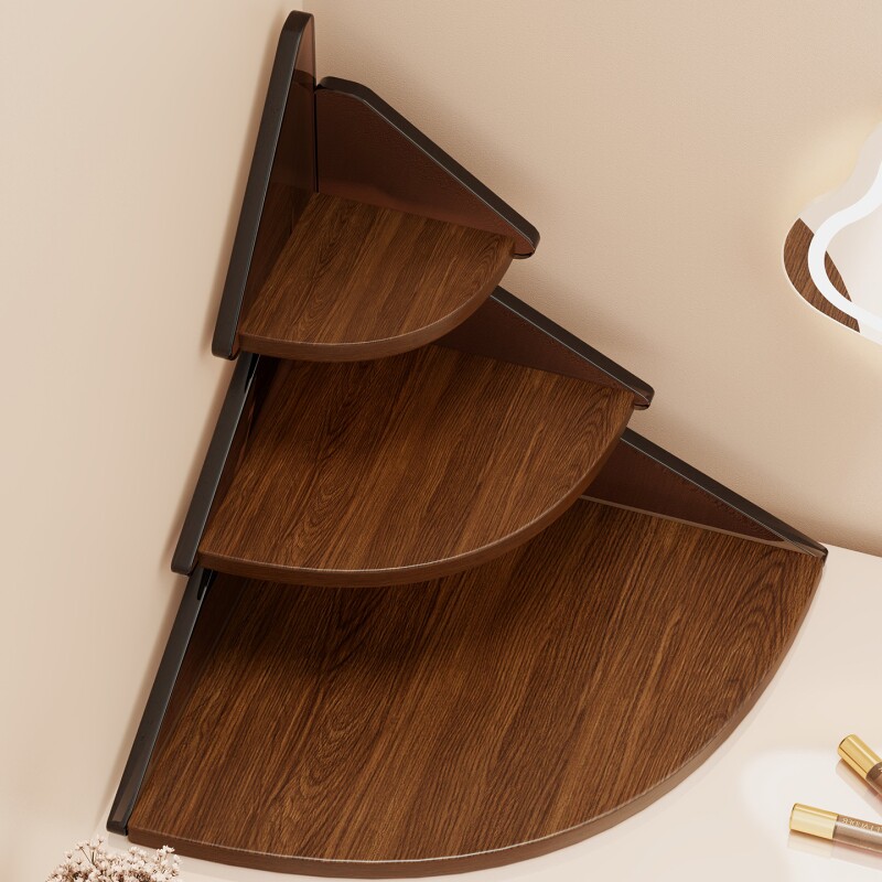 角落收纳置物架转角化妆品收纳盒梳妆台面高级感护肤品架子杯架