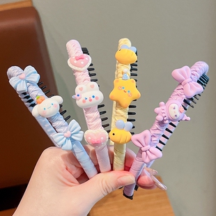 发箍女儿童小女孩碎发整理神器宝宝卡通头箍不伤儿童碎发防滑发箍