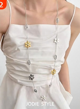 金属花朵拼接项链女|127人收藏