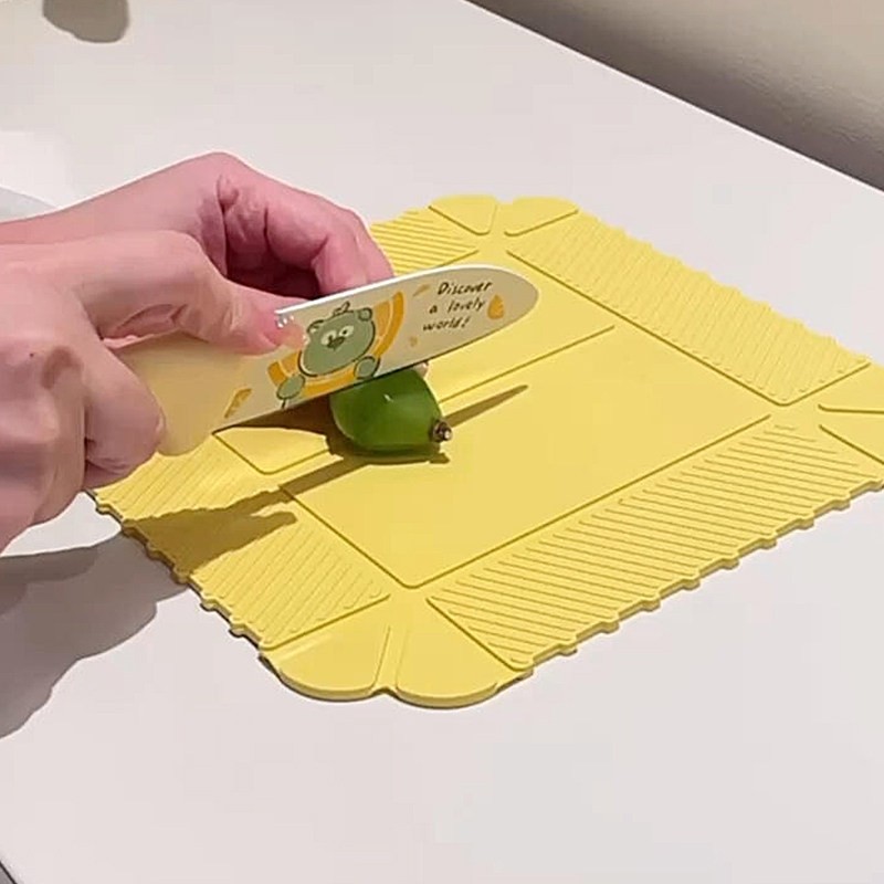 可折叠菜板防霉抗菌家用食品级硅胶多功能隔热垫切水果蔬菜收纳盘,厨房/烹饪用具,砧板/菜板,淘宝优惠券,粉丝福利购,淘宝优惠卷