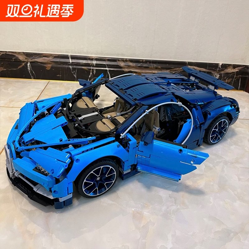 兼容乐高布加迪威龙积木机械组跑车模型赛车成人高难度拼装玩具男