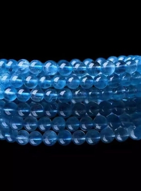 海蓝宝石手链水晶手链素面手链