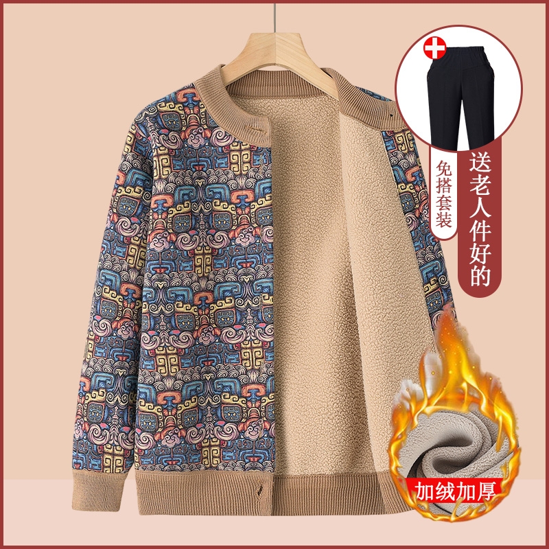 中老年秋冬加绒外套|千人加购