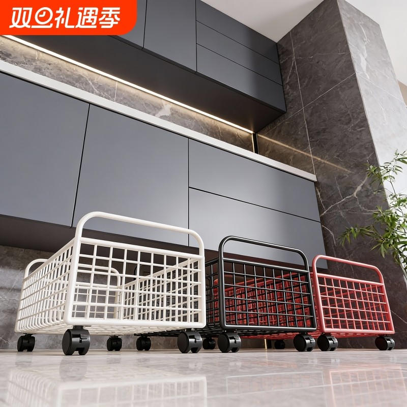 浴室柜下脏衣篓家用带轮可移动洗衣篮卫生间收纳神器脏衣服收纳筐