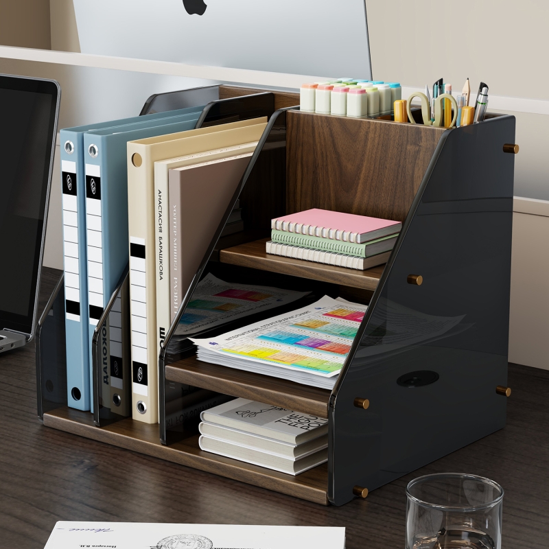 办公室桌面书架桌面文件收纳架