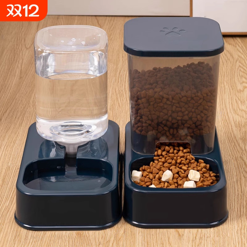 猫碗猫咪狗狗双碗自动宠物碗喂食器狗碗猫盆猫猫用品饮水机大容量