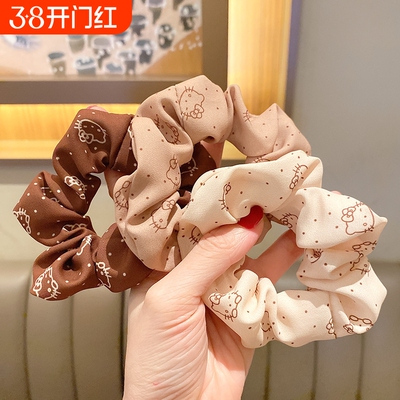 发圈女2023新款hellokitty大肠可爱凯蒂猫头饰哈喽kt橡皮筋发绳