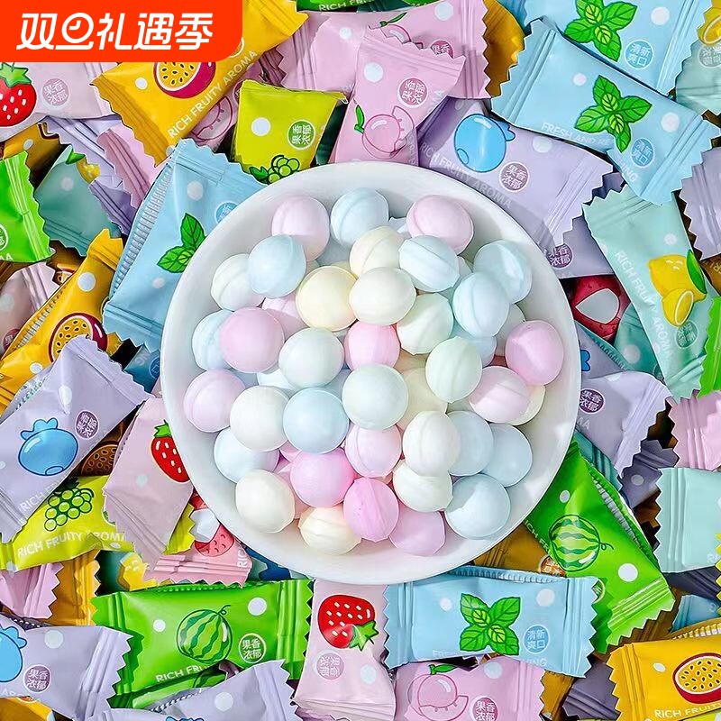 维c无糖薄荷糖含片清新口气小零食酒店商用招待糖果批发混合