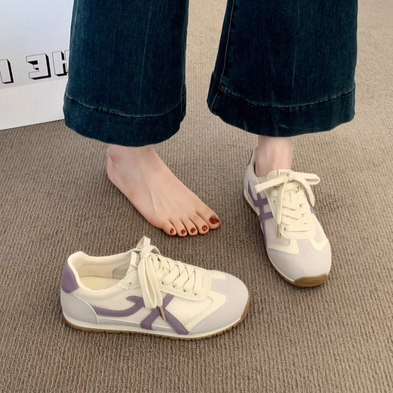 小白德训鞋子女2025新款爆款夏季超火薄底运动鞋透气休闲板鞋平底