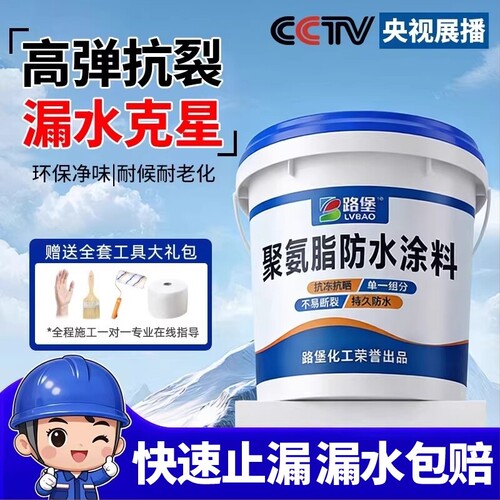 屋顶防水补漏专用涂料楼顶房顶堵漏王外墙裂缝漏水材料防漏胶水池