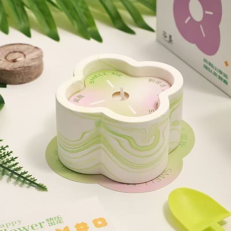 开花蜡烛香薰生日礼物学生室内卧室大豆蜡持久香氛礼物浪漫精油